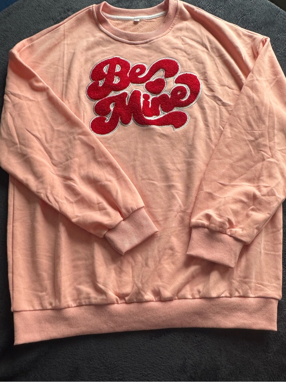 'Be Mine' Pink Crewneck Sweatshirt